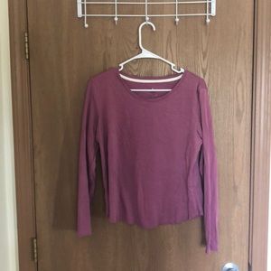 Purple Long Sleeved Crop Top☺️